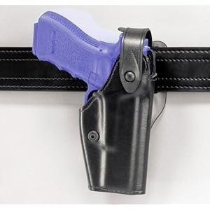 Safariland 6280 Level II or III Retention SLS Duty Holster Mid-Ride, Black, STX Plain, Glock 17/22