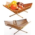 Cheap Deals on Fruit Basket Bowl Chef Collection Foldable Bamboo 100% Eco-Friendly Produce New