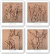Elefantes En El Papel Set by Carolina Luzon 16"x16" Art Print Poster Latin