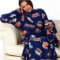 Auburn Tigers Navy Blue Team Logo Print Unisex Snuggie Blanket