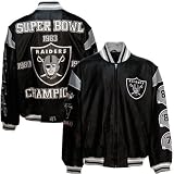 Oakland Raiders Black Leather Super Bowl Champions Commemorative Jacket