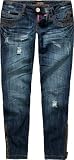 ALMOST FAMOUS Zipper Ankle Womens Skinny Jeans