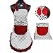 dzt1968 Cute BowKnot Lady's Girls Kitchen Restaurant Bib Cooking Aprons With Pocket for Women Vintage Apron Bib Chef Cooking Waitress (Black)