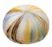 Murano Glass Paperweight, Aquamare / Amber