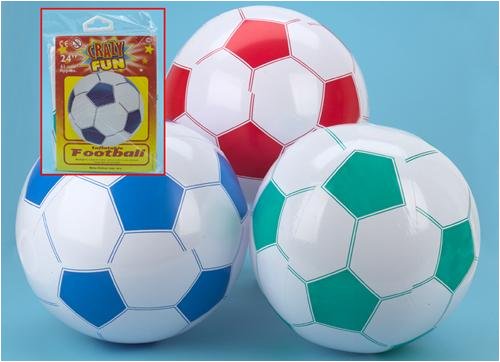 Inflatable Football Beach Ball 24 4 per set