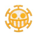 ミノダ ONE PIECE ししゅうデコシール・ 3枚セット [海賊旗トラファルガー・ロー] S03R8407