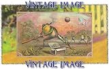 2.75 inch x 2 inch (7.5 x 5cm) Acrylic Fridge Magnet Animals Baseball Frog Vintage Image