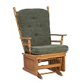 Post-Back Glider and Ottoman - Maple