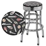 H-D® TANK EMBLEM BAR STOOL w/CHROME VALANCE