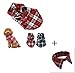 HAPIPET DDLBiz Cute Pet Dog Puppy Clothes Shirt Size XS/S/M/L Blue Red Color (XSmall, red)