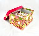 La Loupe Greeting Card 42-ct Assortment and Storage set in Pink Polka Dot - Proudly Made in the USA!