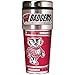 NCAA Wisconsin Badgers Metallic Travel Tumbler, 16-Ounce