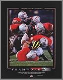 Ohio State Buckeyes - Teamwork - OSU Vs MI - Wood Mounted Poster Print