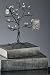 13.5"h Black W-clear Beads Elegant Tree Jewelry Organizer Display Holder 13.5"h Black W-clear Beads Elegant Tree Jewelry Organizer Display Holder