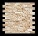 Light 1 X 2 Split Face Travertine Mosaic Tile
