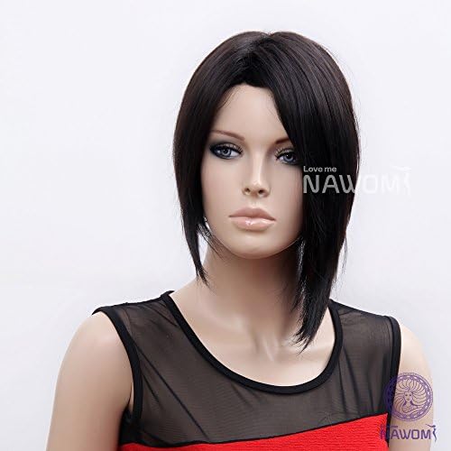 (WG-RIHANNA2-2) Female Short Hair Wig. Black Color.