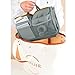 HDE Expandable Handbag Insert Purse Organizer with Handles (11X6.3X3.5) - Gray