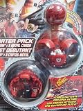 Bakugan Battle Brawlers Starter Pack Red - mystery marble , griffon, laserman