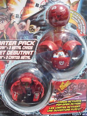 Childrens Toyshop  Toys : Bakugan Battle Brawlers Starter Pack Red - mystery marble , griffon, laserman