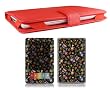 Bundle Monster Barnes & Noble Nook Synthetic Leather Case Cover Jacket + Skin Sticker + Screen Protector Ebook Accessories Combo - Fit 3G and Wifi Version