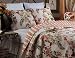 Tropical Print Exotic Floral Cotton Bedding Reversible Quilt Set Full/Queen