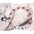 Kinderarmband - Namensarmband - Armband mit Namen - Schutzengel - rosa
