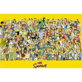 Posters: The Simpsons Poster - Full Cast (36 x 25 inches)