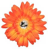 4" Crystal Gerber Daisy Flower Clip