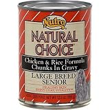 Nutro Natural Choice Chicken and Rice Formula Chunks in Gravy Large Breed Senior Canned...