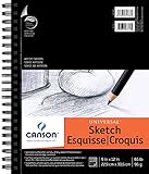 Canson 9-Inch by 12-Inch Universal Sketch Book, 100-Sheet