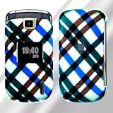 LG Accolade VX5600 Cell Phone Blue Plaid Protective Case Faceplate Cover
