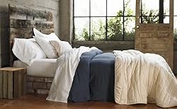 Coyuchi Organic Cotton Jersey Duvet Cover - Twin - Ivory - TD