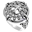 Sterling Silver Ring - Cross - Size: 7-9