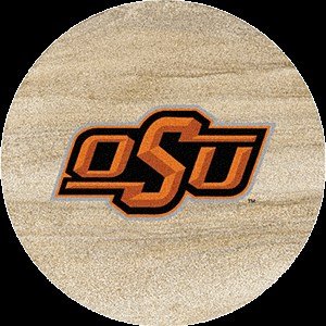 Thirstystone Natural Sandstone Set of 4 Coasters Oklahoma State University
