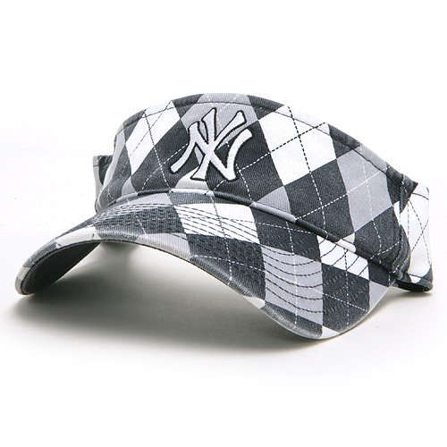 New York Yankees Argyle Visor Adjustable