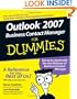 Outlook 2007 Business Contact Manager For Dummies