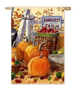 Harvest Farm Silk Reflections Regular Size Flag
