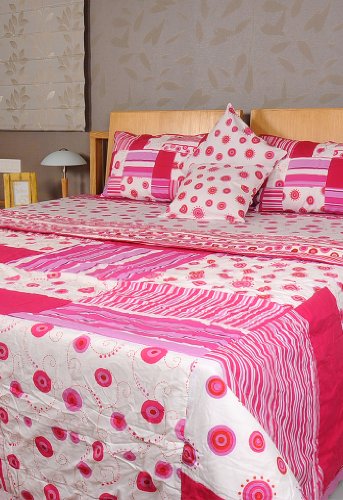 Imagen 2 de Design Bed Spread hoja de cama Set de cojines a juego Cubra Una colcha y almohada Casos Tamaño 90 x 108 pulgadas