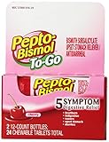 UPC 301490000175 product image for Pepto-Bismol To-Go Portable Cherry Chewables 5 Symptom Relief, Including Upset S | upcitemdb.com