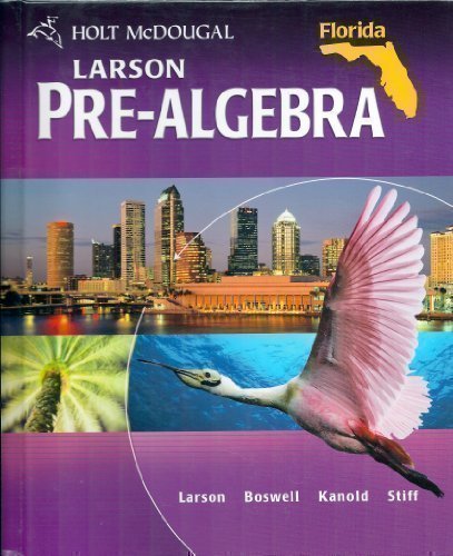 holt mcdougal pre algebra florida student edition 2011