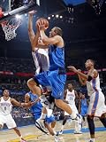 Dallas Mavericks v Oklahoma City Thunder: Dirk Nowitzki and Nenad Krstic Photographic Poster Print by Layne Murdoch, 48x64