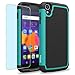 Alcatel Idol 3 ( 4.7 inch ) Case, INNOVAA Smart Grid Defender Armor Case W/ Free Screen Protector & Touch Screen Stylus Pen - Black/Teal