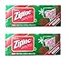 Ziploc Tinted Holiday Limited Edition Snowflake Design Quart Size Storage Bags  [2 Pack]
