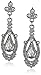 Downton Abbey Stardust Boxed Edwardian Pave Crystal Pearshape Drop Earrings