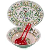 Green Rooster ~ Heavy Duty Melamine Italian Pottery Ceramic design Dinnerware