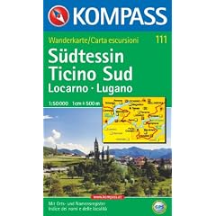S�dtessin, Locarno, Lugano. 1:50.000. Wandern. GPS-genau