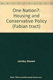 One nation? : housing and Conservative policy