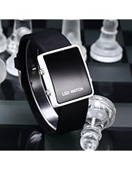 Youyoupifa Black Strap Black Dail LED Mirror Digital Casual Sports Watch£¨Unisex£©