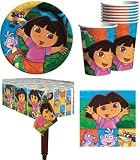 Dora The Explorer Birthday Party Supplies Pack for 16 Guests