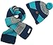 Freedi Winter Kids Boys Knitted Woolen Stripe Hat and Scarf Set Wcn541 Blue